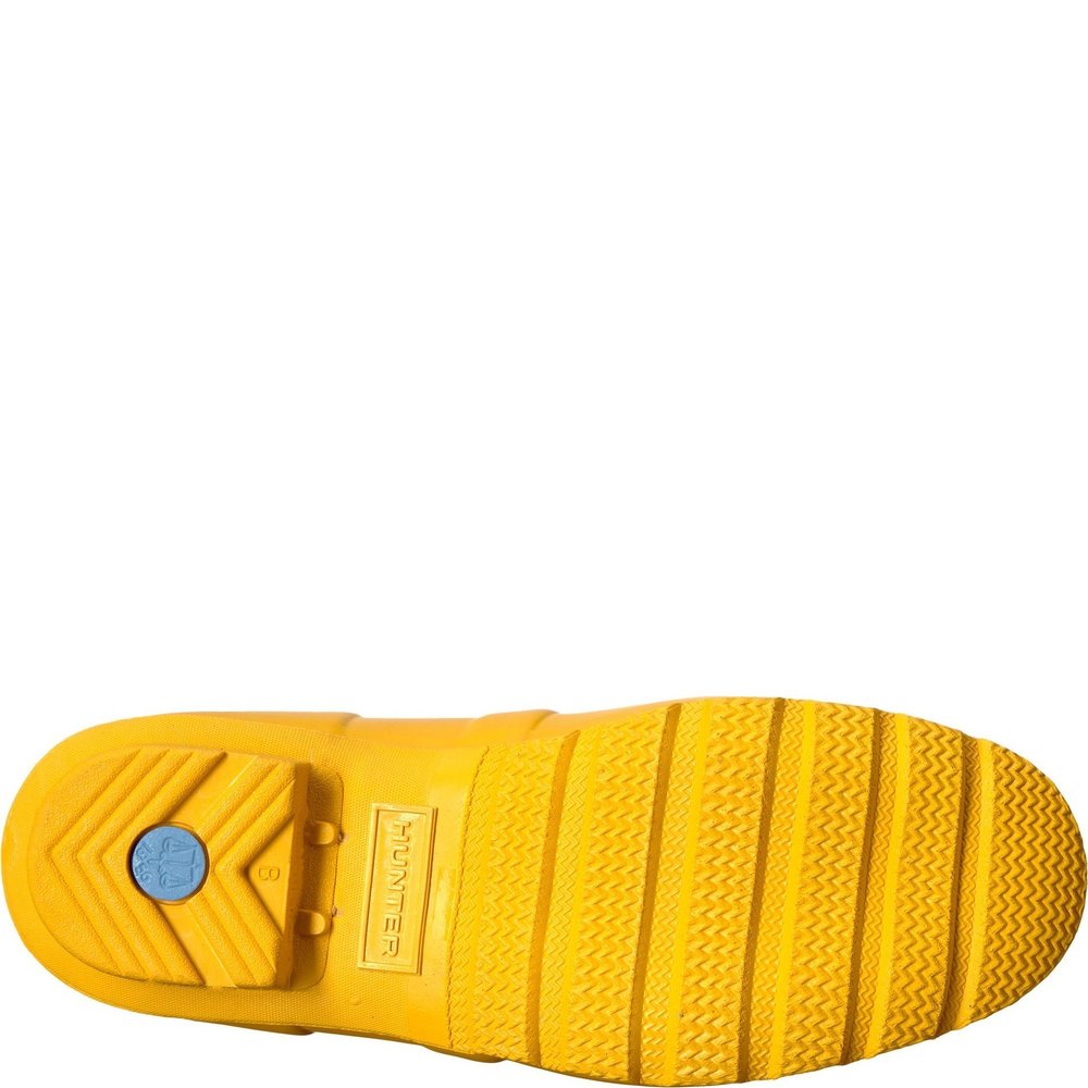 HUNTER WOMEN'S ORIGINAL SHORT RAIN BOOTS, YELLOW, 7 - Picture 3 of 5